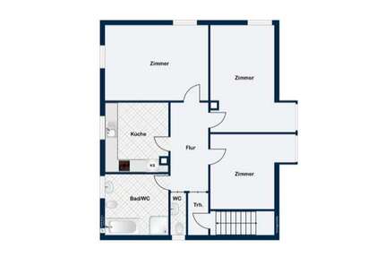 Wohnung zum Mieten in Weingarten 1.100,00 € 75 m²