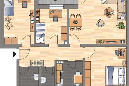 Wohnung zum Mieten in Wilhelmshaven 559,00 € 80.82 m²
