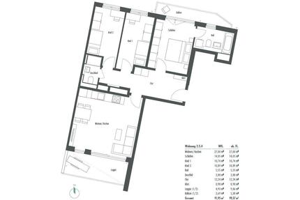 Helle 4-Zi Neubauwohnung mit Alpenblick - Befristet auf 2 Jahre - München Ramersdorf-Perlach
