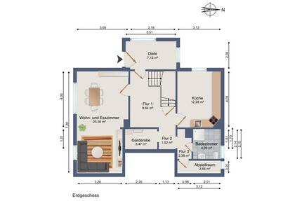 Doppelhaushälfte mit großem Garten in ruhiger Lage von Ilsede G