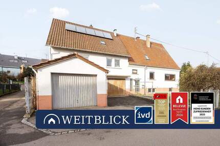 WEITBLICK: zwei Häuser zum Preis von einem Haus! - Walheim