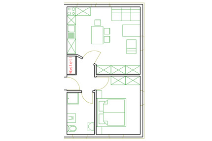 2-Raum-Wohnung in Langenwolmsdorf mit Burgblick zu vermieten - Stolpen