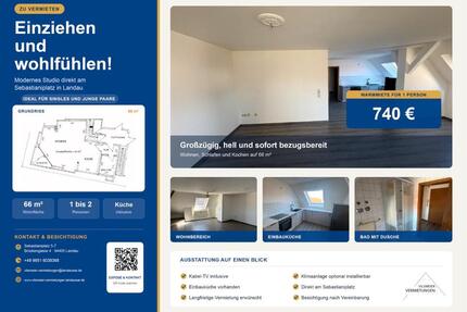Studiowohnung in Landau a.d. Isar - Landau an der Isar