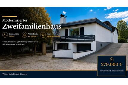 Modernisiertes Zweifamilienhaus - Wilster