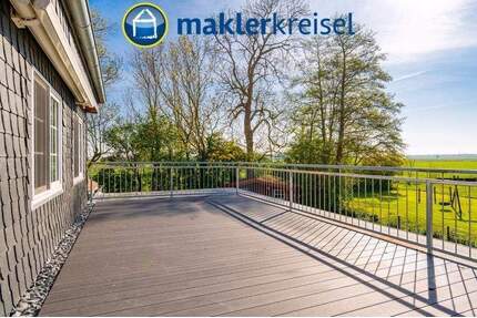 FeWo direkt an der Küste mit traumhafter Süd-Dachterrasse und Ausblick! - Esens OT Bensersiel