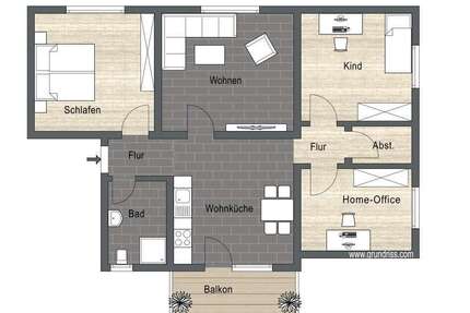 Wohnung zum Mieten in Plaidt 1.000,00 € 90 m²