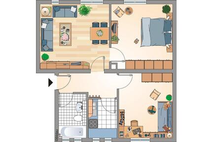 Charmante 3-Zimmer-Etagenwohnung in Recklinghausen zu vermieten