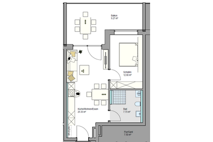 Wohnung zum Kaufen in Friedrichshafen 387.100,00 € 54.14 m²