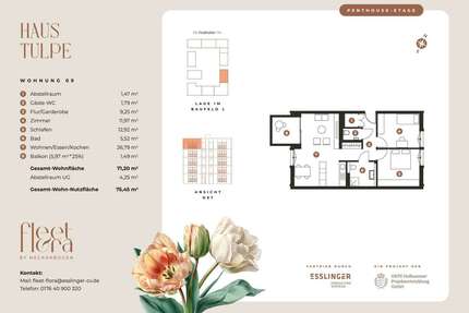 Wohnung zum Mieten in Heilbronn 1.455,00 € 71 m²