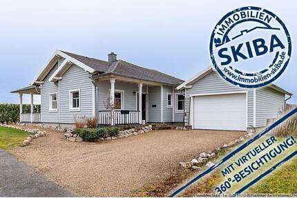 Neuwertiger Bungalow im amerikanischen Stil mit freiem Blick ins Grüne - Nohn