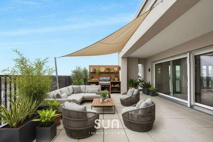 LUXURIÖSES PENTHOUSE mit beeindruckender Aussicht und Dachterrasse in Frankfurt - Frankfurt am Main Gallus