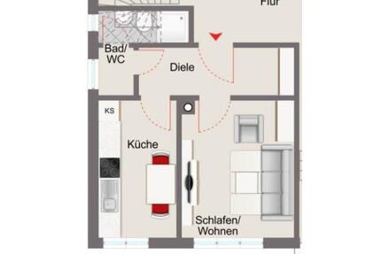 Renovierte 1,5-Zimmer-Wohnung im Zentrum von Vilshofen - Vilshofen an der Donau