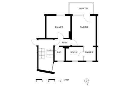 Wohnung zum Mieten in Bremerhaven 345,00 € 50.4 m²