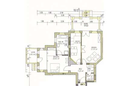 Wohnung zum Mieten in Meiningen 650,00 € 85.56 m²
