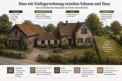 Haus Baugrundstück Scheune Altbau Einfamilienhaus Grundstück - Ravenstein