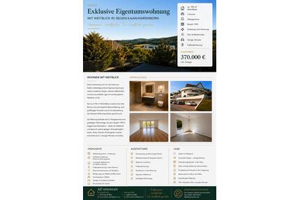Exklusive Eigentumswohnung mit Weitblick in Kaan-Marienborn - Siegen