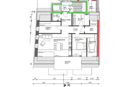 Penthouse in zentraler Lage von Müllheim , Bodenheizung, Aufzug,