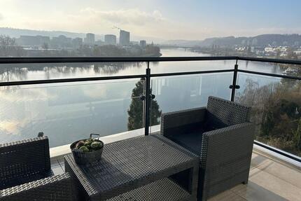 Möblierte Wohnung (90 + 12 m²) Koblenz Mosel Moselblick