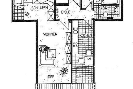 Wohnung zum Mieten in Diedorf-Lettenbach 609,00 € 48 m²