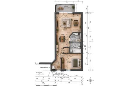 2 bis 2,5 Zimmer Wohnung ca. 57m² Leimberger Str. Weiden - Weiden in der Oberpfalz