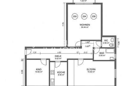 Wohnung zum Kaufen in Hochdorf 209.000,00 € 79 m²