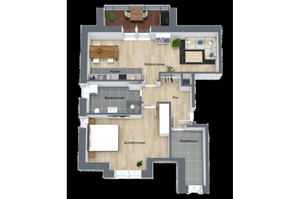 Helle 2-Zimmer Wohnung im 2. OG mit Balkon in Bremen-Arsten