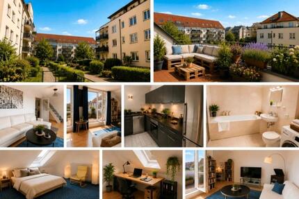 Sunny Top-Floor Apartment with Gallery & Roof Terrace - Wildau