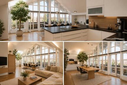 Traum Penthouse-Wohnung in Deisenhofen |148 m²| 5 Zi, prov.frei - Oberhaching