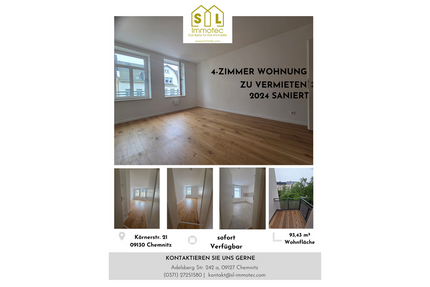 Wohnung zum Mieten in Chemnitz 750,00 € 93.43 m²