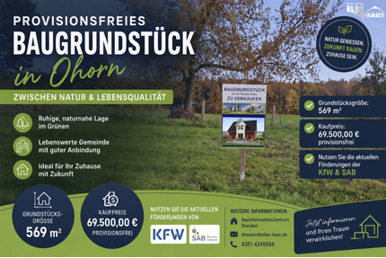 Provisionsfreies Baugrundstück in Ohorn – zwischen Natur & Lebensqualität