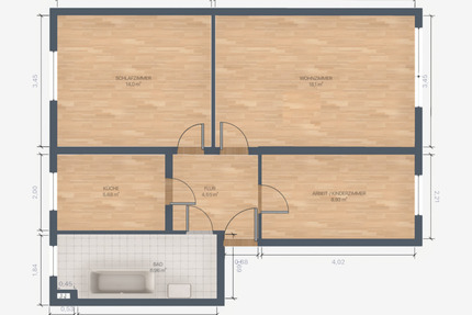 3-Raum-Wohnung mit Balkon - Frisch renoviert! - Großräschen