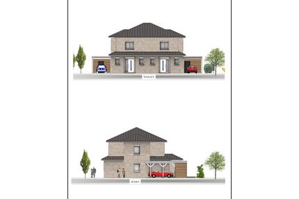 Erstbezug! 3-Zimmer Doppelhaushälfte mit Garten & Carport - Neubau in Sage - Großenkneten