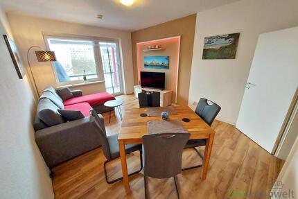 (EF1373_M) Jena: Lobeda, möblierte Wohnung mit Aufzug und großem Balkon zur Zwischenmiete