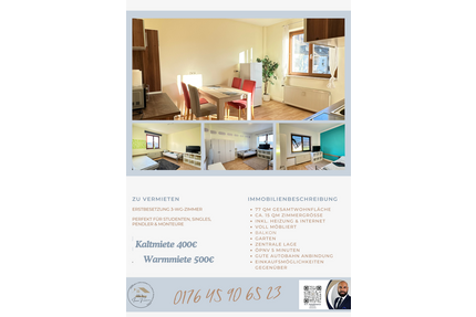Wohnung zum Mieten in Duisburg 400,00 € 77 m²