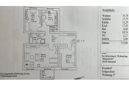 1. Monat MIETFREI! Moderne 3-Zimmer Whg mit EBK in Mariental - Grasleben