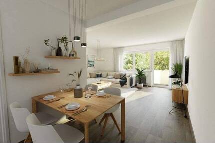 Lichtdurchflutete 3-Zimmerwohnung mit 2 Balkonen auf großzügigem Grundstück in Hochzoll-Süd - Augsburg