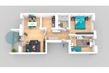 Wohnung zum Mieten in Schönebeck 329,00 € 58 m²