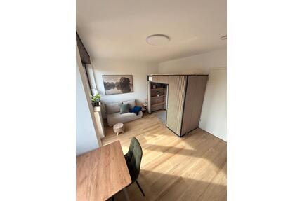 gehobenes 1-Zimmer-Apartment im Japandi-Style mit Balkon - Würzburg Steinbachtal