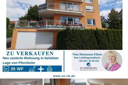 Wohnung zum Kaufen in Pforzheim 105.000,00 € 35 m²