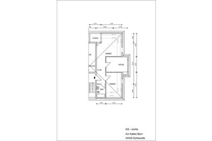 Charmante 2-Raum-Dachgeschosswohnung – 59,55 m² - Schkeuditz
