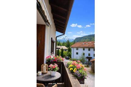 Sonne, Weitblick & Watzmann Panorama, helle 4 Zimmer-Wohnung in Bischofswiesen