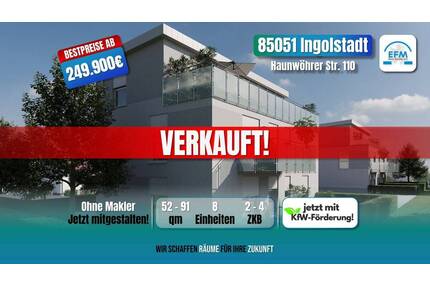 ++VERKAUFT++ 2 ZKB mit KfW 100.000€-Darlehen - Ingolstadt