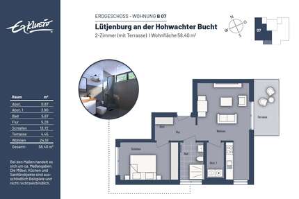 Wohnung zum Kaufen in Lütjenburg 265.000,00 € 58.4 m²