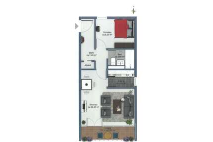 Wohnung zum Kaufen in München 290.000,00 € 50 m²