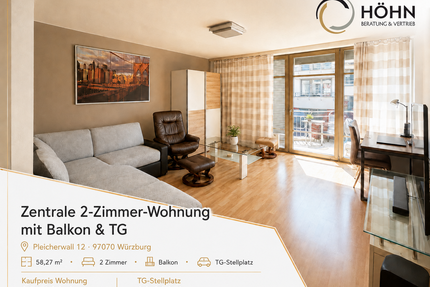 Wohnung zum Kaufen in Würzburg 310.000,00 € 58.27 m²