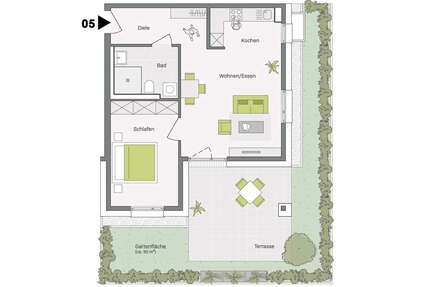 Wohnung zum Kaufen in Aldingen 317.700,00 € 63.6 m²