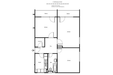Sanierte 3 Zimmerwohnung mit traumhaftem Ausblick - Frankfurt am Main Fechenheim
