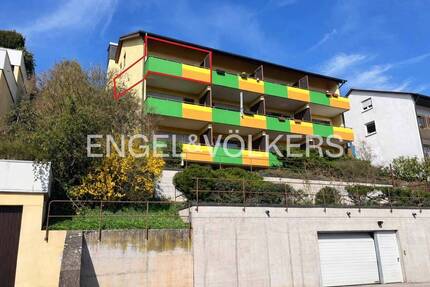 Praktische Zwei-Raum-Wohnung in Aussichtslage mit separater Küche, Duschbad und TG-Platz . vermietet - Tübingen Weststadt