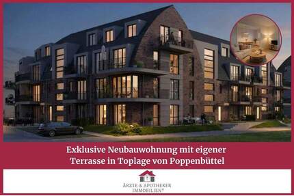 Exklusive Neubauwohnung mit eigener Terrasse in Toplage von Poppenbüttel - Hamburg