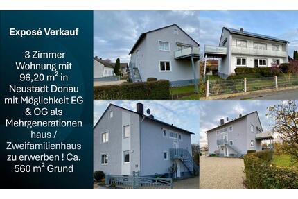 3 Zimmer Eigentumswohnung OG 96,2m² zum Verkauf teilsaniert - Neustadt an der Donau